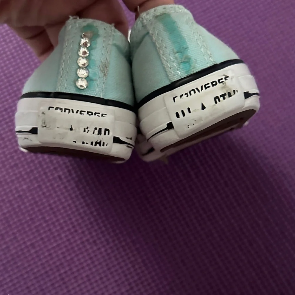 Converse Kids Sneakers in Aqua and White